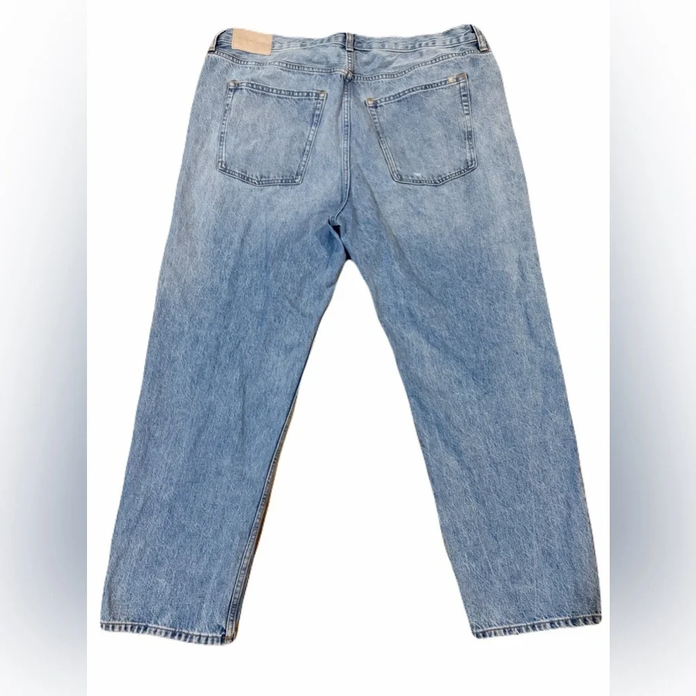 EVERLANE light wash denim jeans size 33 regular 100%cotton plus size - Picture 3 of 8